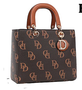 2-IN-1 MONOGRAMMED D SATCHEL WALLET SET