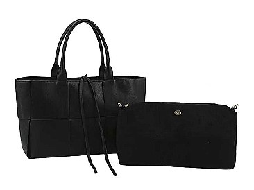 2IN1 FASHION TRENDY SATCHEL BAG AND MINI BAG SET