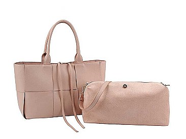 2IN1 FASHION TRENDY SATCHEL BAG AND MINI BAG SET