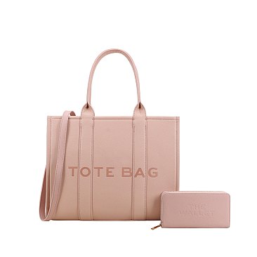 2-in-1 Tote Bag + Wallet Matching Set