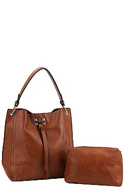2IN1 MODERN VIRAGO FASHION SATCHEL WITH LONG STRAP