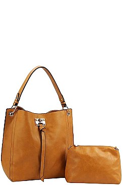 2IN1 MODERN VIRAGO FASHION SATCHEL WITH LONG STRAP