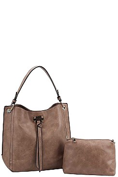 2IN1 MODERN VIRAGO FASHION SATCHEL WITH LONG STRAP