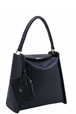 2IN1 MODERN DESIGNER SATCHEL WITH LONG STRAP