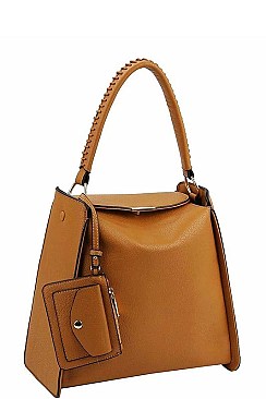 2IN1 MODERN DESIGNER SATCHEL WITH LONG STRAP