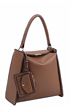 2IN1 MODERN DESIGNER SATCHEL WITH LONG STRAP