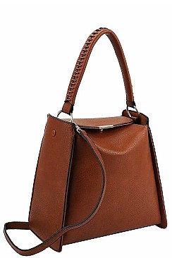 2IN1 MODERN DESIGNER SATCHEL WITH LONG STRAP