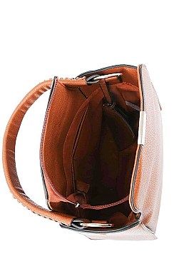 2IN1 MODERN DESIGNER SATCHEL WITH LONG STRAP