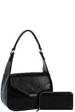 2IN1 FASHION SHOULDER BAG WITH MATCHING WALLET