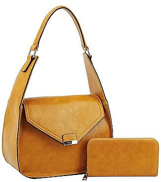 2IN1 FASHION SHOULDER BAG WITH MATCHING WALLET