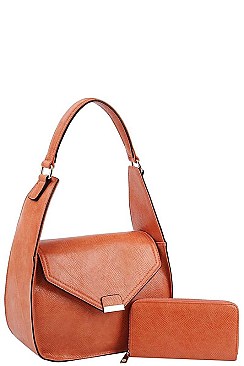 2IN1 FASHION SHOULDER BAG WITH MATCHING WALLET