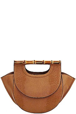DESIGNER VIRAGO COLLECTION SATCHEL WITH LONG STRAP