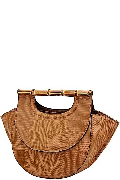 DESIGNER VIRAGO COLLECTION SATCHEL WITH LONG STRAP