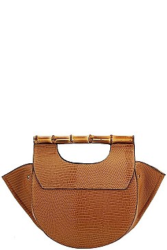 DESIGNER VIRAGO COLLECTION SATCHEL WITH LONG STRAP