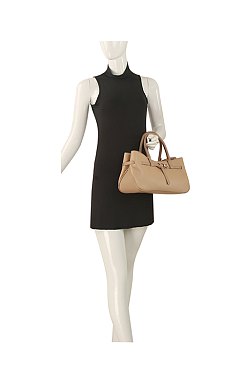 Belted Top Handle Satchel