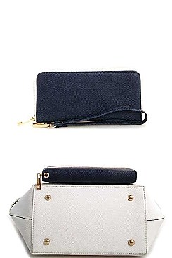 2 IN 1 TWO TONE TRENDY SATCHEL