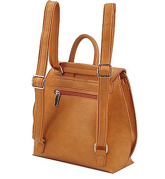 TRENDY CUTE MINI PLAIN CONVERTIBLE BACKPACK