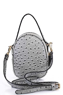 CUTE CROCO PATTERN CROSS BODY SHOULDER BAG