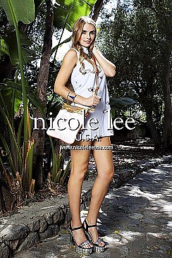 NICOLE LEE RHINESTONE EMBELLISHED DOTTY CROSS BODY BAG