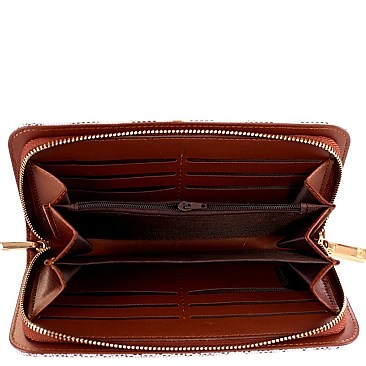 Monogram Two-Tone Shopper Tote Wallet SET