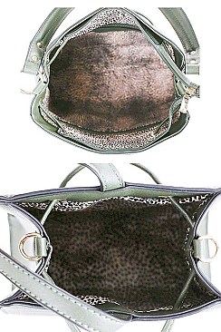 2 IN 1 BUCKET BAG AND CROSSBODY WITH LONG STRAP