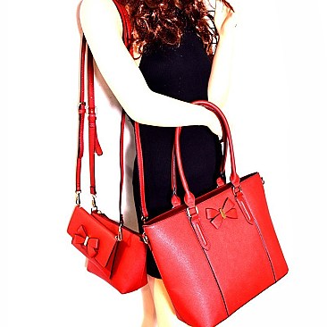 Bow Accent 5 in 1 Tote Value SET MH-EW3005