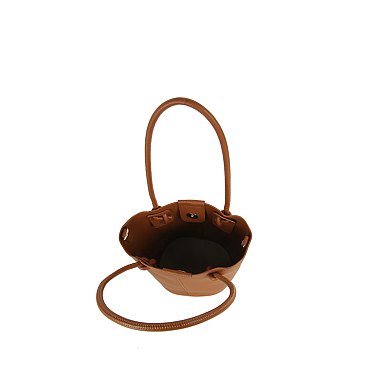 Fashion Top Handle Bucket 2-in-1 Satchel