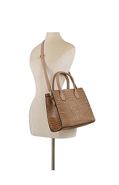 Alligator Croc 3-in-1 Satchel Set