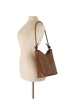 Knotted Handle 2-in-1 Bucket Shoulder Bag