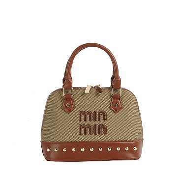min min Canvas Dome Satchel