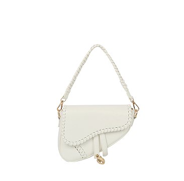 Stitch Flap Saddle Shoulder Bag