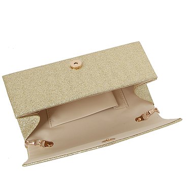 Glitter Butterfly Clutch Evening Bag