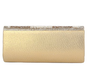 Rhinestone Rose Clutch Evening Bag