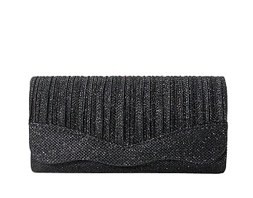 Glitter Satin Clutch