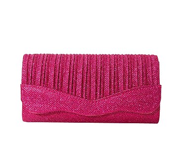 Glitter Satin Clutch
