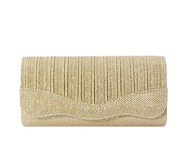 Glitter Satin Clutch