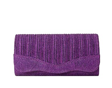 Glitter Satin Clutch