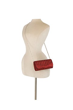 Glitter Satin Clutch
