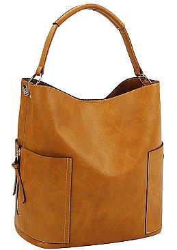 STYLISH 2 IN 1 SHOULDER SATCHEL WITH LONG STRAP JYF-0287