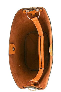 STYLISH 2 IN 1 SHOULDER SATCHEL WITH LONG STRAP JYF-0287