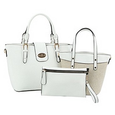 Fashion Twist Lock 3-in-1 Satchel