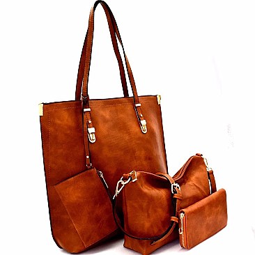 4 in 1 Tall Shopper Tote Wallet SET