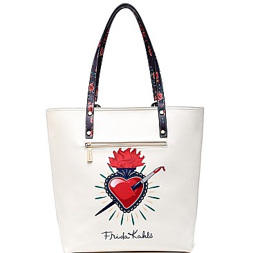 Posh Frida Kahlo Skull Tall Tote