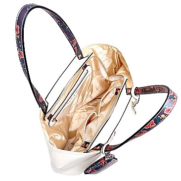 Posh Frida Kahlo Skull Tall Tote
