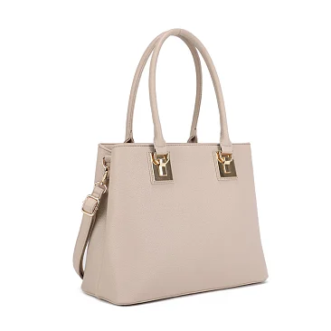 taupe Tall Boutique Quality Satchel
