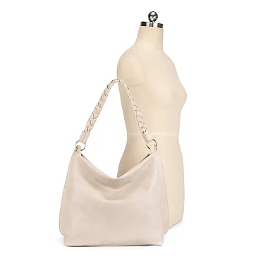 2-in-1 Braided Handle Hobo / Shoulder Bag Set