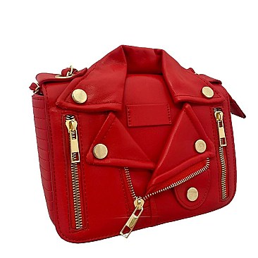 Moto Jacket Design Unique Chain Shoulder Bag