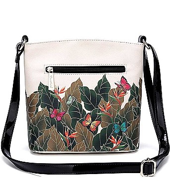FRIDA KAHLO JUNGLE SERIES CROSSBODY MESSENGER BAG
