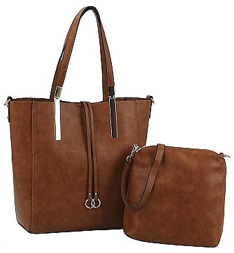2IN1 FASHION STYLISH TOTE BAG WITH MINI BAG SET