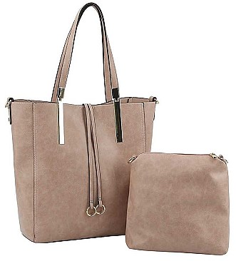 2IN1 FASHION STYLISH TOTE BAG WITH MINI BAG SET